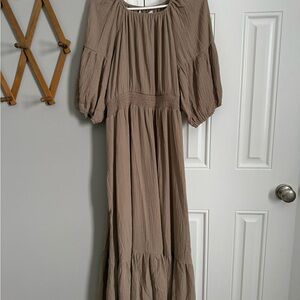 Chic Taupe Maxi Dress